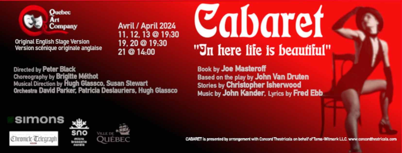 April 2024 Spring production: Cabaret